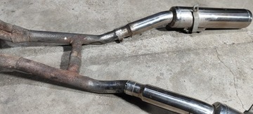 SUZUKI GSXF 600 750 TŁUMIKI JAMA WYDECHY KOLEKTOR WYDECHOWY KOLEKTORY