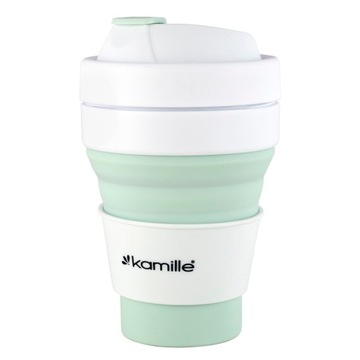 СИЛИКОНОВАЯ СКЛАДНАЯ ТУРИСТИЧЕСКАЯ КРУЖКА KAMILLE