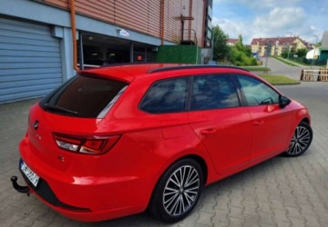 Seat Leon III ST 2.0 TDI CR 184KM 2014 Seat Leon 2.0 TDI FR 184KM FULL LEDY RADAR NAVI PÓŁ SKÓRY ALU17 DOBRA CENA, zdjęcie 4