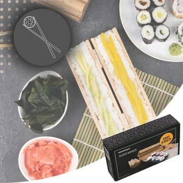 Набор для суши, палочки для еды, коврик для приготовления базуки, стартовый набор для подарка