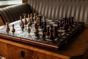 Шахматы Сенатор из красного дерева/Декоративные шахматы/Деревянные шахматы/производитель