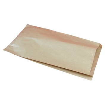 Torebki papierowe fałdowe szare 490x300x50 500szt