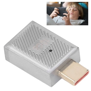 Переходник USB «мама» на USB-C «папа», прямой со световым преобразователем 10 Гбит/с, 120 Вт