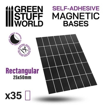 GSW - Rectangular Magnetic Sheet 25x50mm