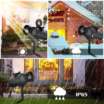 РОЖДЕСТВЕНСКИЙ СВЕТОДИОДНЫЙ ЛАЗЕРНЫЙ ПРОЕКТОР ДЛЯ ДОМА, ВОДОНЕПРОНИЦАЕМЫЙ IP65 + ПУЛЬТ ДИСТАНЦИОННОГО УПРАВЛЕНИЯ