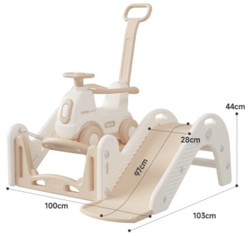 Лошадка-качалка на колесах 4в1, каталка, качалка, прыгун, горка, толкатель