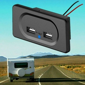12V Podwójna ładowarka USB USB Opłaty pojazdów