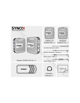Synco G1 A1 bezprzewodowy system mikrofonowy 2,4 GHz