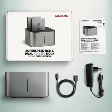 Док-станция ADSA-DC USB 3.2 Gen 1 — 2x SATA 6G 2,5