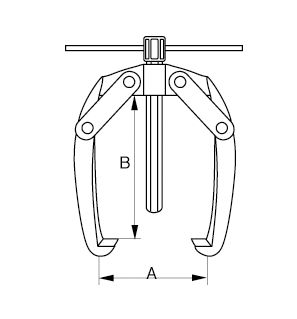 Съемник трехзахватный Irimo 702-40-1