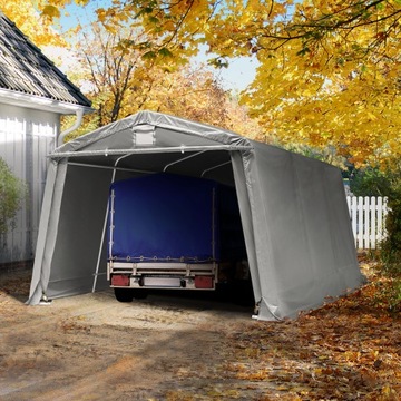 3,3х4,7м, Тент гаражный, ПВХ 500 Н, серый