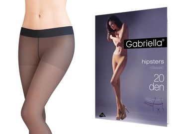 Rajstopy Gabriella Hipsters 20 den GRAFIT 2