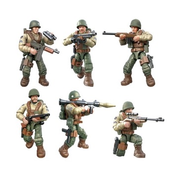 2X 6шт миниатюрные солдатики игрушечные украшения