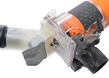 Переходник нижнего извлечения для фрезерного станка Bosch GKF 550 Ø35