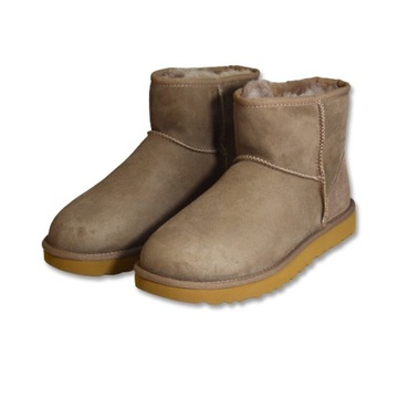 Botki zimowe UGG W Classic Ultra Mini II szare