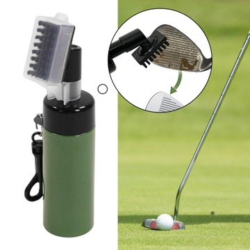 Зеленая щетка для чистки клюшек Golf Club Groove