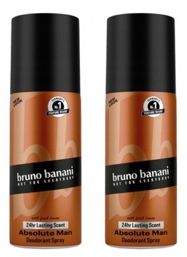BRUNO BANANI Absolute Man dezodorant spray 2x150ml