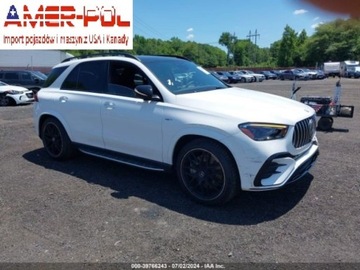 Mercedes GLE V167 2024 Mercedes-Benz GLE 2024 Mercedes-Benz GLE AMG GLE 53 4MATIC SUV 3.0 Benzyna