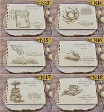 Деревянный альбом на спирали УЧИТЕЛЮ - подарок.