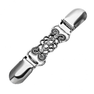 2 Sweter Szal Chain Clips Collar
