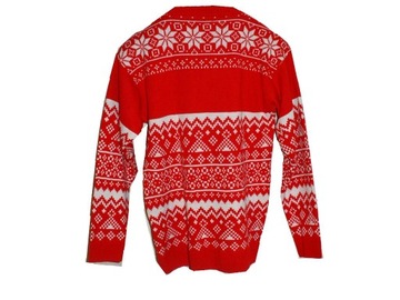 boohoo sweter męski norweski christmas vintage oldschool S