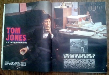 Tom Jones - 1968 - wywiad gazeta stare czasopismo
