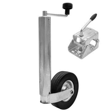 Koło podporowe do przyczepy z obejmą kółko manewrowe 250kg 60mm WINTERHOFF
