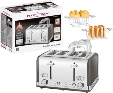 TOSTER NA 4 KROMKI PROFICOOK PC-TA ANTRACYT