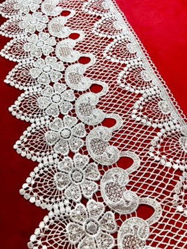 GIPIURA biała UV na metry KORONKA 20 CM wzór 6088