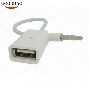 Автомобильный конвертер MP3-плеера, аудиоадаптер, штекер AUX 3,5 мм, аудиоразъем