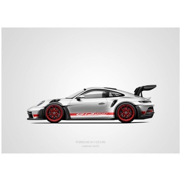 Постер Porsche 911 GT3 RS 70x100см, картина для спальни, подарок парню