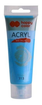 Farba akrylowa 75ml, metalik niebieski perłowy 313