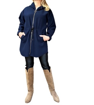 KURTKA - PARKA, ZAMEK , KAPTUR, UNI - S-XL, GRANAT