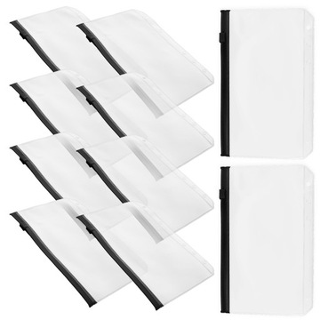 Segregatory na karty zapinane na zamek Kolorowe teczki na dokumenty 10 szt