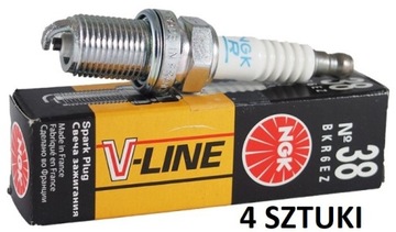 ŚWIECA ZAPŁONOWA NGK V-LINE 38 BKR6EZ - 4 SZTUKI