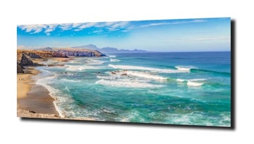 OBRAZ NA SZKLE WYSPA PLAŻA OCEAN 125X50