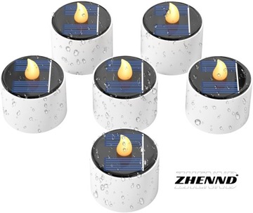 LAMPA SŁONECZNA 6 SZT. WODOODPORNA LAMPKA NOCNA LED Z MOŻLIWOŚCIĄ ŁADOWANIA