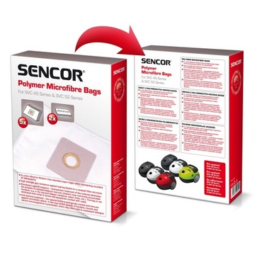 Worki do odkurzacza z mikrofibry Sencor SVC 45/52 5 szt. oryginalne +filtry