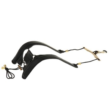 Кожаный ремень для тенора-альта, черный