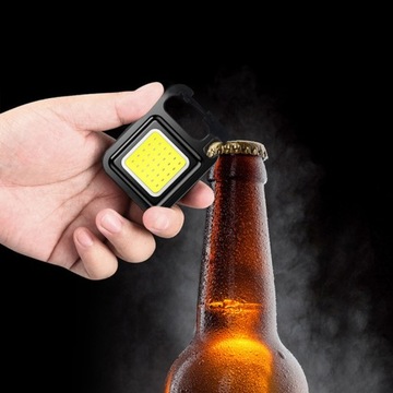 MOCNA MINI LATARKA LED KIESZONKOWA + BRELOK MAGNES