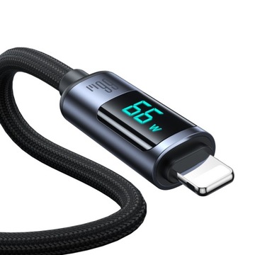 КАБЕЛЬ USB C – USB A 66 Вт СО СВЕТОДИОДНЫМ ДИСПЛЕЕМ JOYROOM, 480 Мбит/с, КАБЕЛЬ 1,2 М