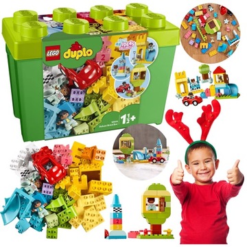 LEGO DUPLO PUDEŁKO Z KLOCKAMI DUŻE DUŻY ZESTAW XXL DELUXE NA PREZENT