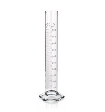 Cylinder miarowy szklany 5ml stopka szklana