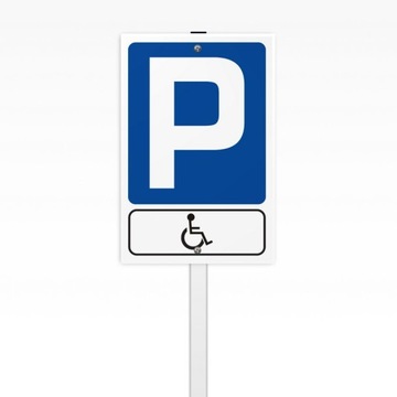 Znak na stelażu PARKING DLA INWALIDÓW - 30x40