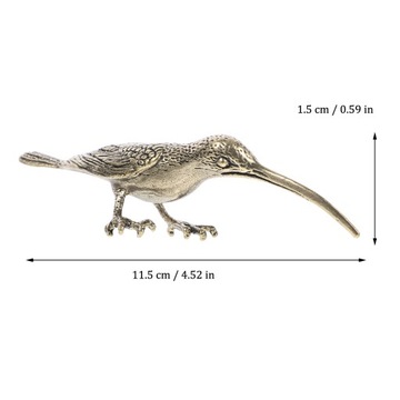 Фигурки птиц с имитацией латунной скульптуры