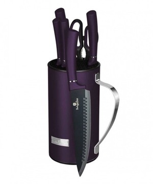 Komplet noży w bloku Berlinger Haus Purple Eclipse 6 i więcej szt.