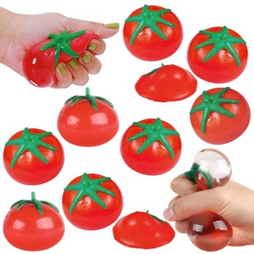12x WATERBALL GNIOTEK ANTYSTRESOWY SENSORYCZNY POMIDOR ROZCIĄGANY PRANK