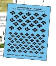 Decal sheet with Takeda clan markingss naklejki
