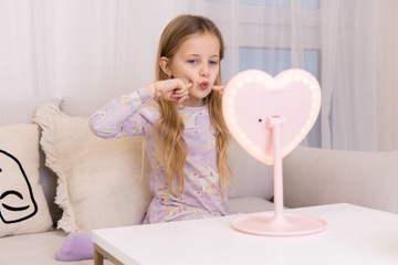 InnoGIO GIOperfect Pink Heart LED косметическое зеркало