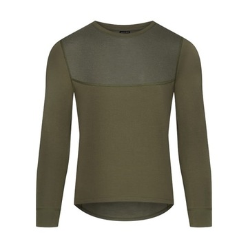 Koszulka męska rękaw termiczna MERINO Khaki S